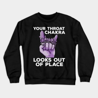 Yoga Chakra Brass Knuckles Funny Meditation Zen Statement Crewneck Sweatshirt